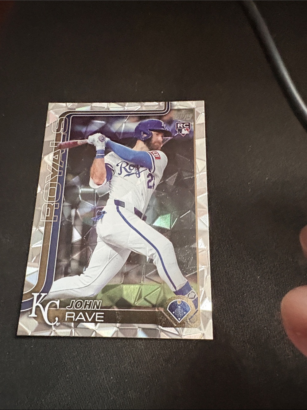 Topps John Rave Kansas City Royals Rookie Baseball Card